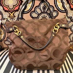 coach bag brooke chocolate brown